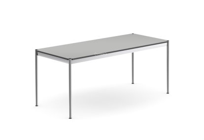 Table USM Haller, 175 x 75 cm, Stratifié, Gris pastel 