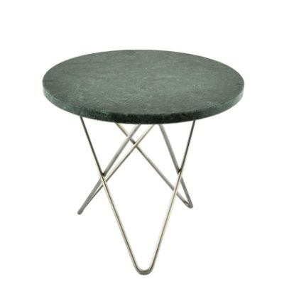 Mini O Table, Vert Indio, Acier inoxydable 