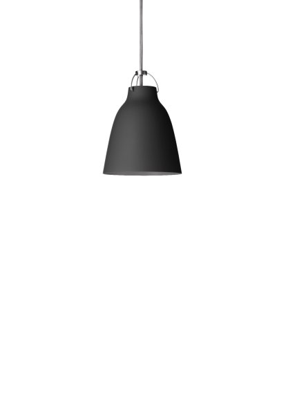 Suspension Caravaggio mat, P1 (Ø 16,5 cm), Noir