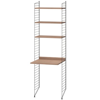 Étagère au sol avec bureau intégré