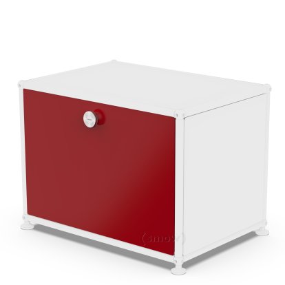 Porte abattante USM Haller, 50 cm x 35 cm, Rouge rubis USM