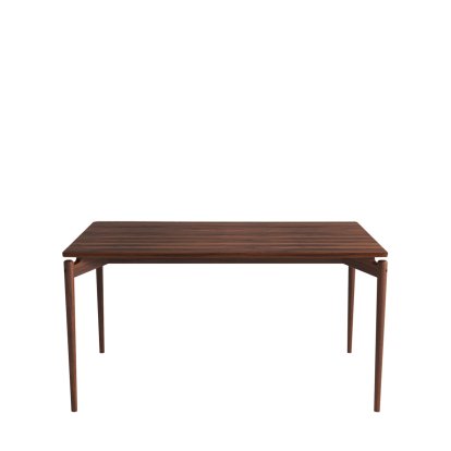 Table PUREdinner, 140 x 85 cm, Noyer huilé, Sans panneaux d'extension
