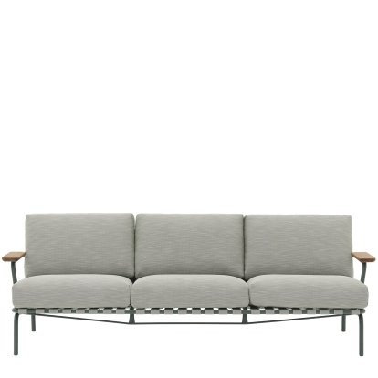 Canapé 3 places Settle outdoor, Vert foncé, Ribbed Weave 2