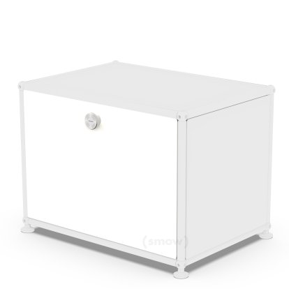 Porte abattante USM Haller, 50 cm x 35 cm, Blanc pur RAL 9010