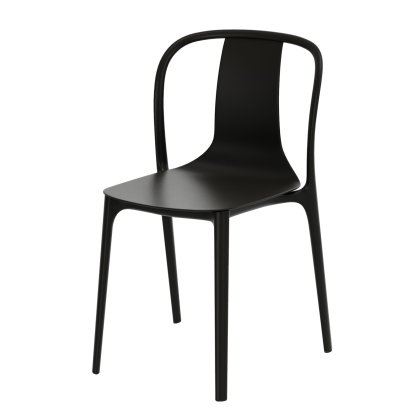 Chaise Belleville Outdoor, Noir profond  
