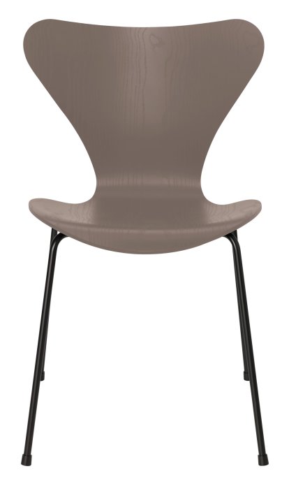 Série 7 chaise 3107, Frêne coloré, Deep Clay, Noir