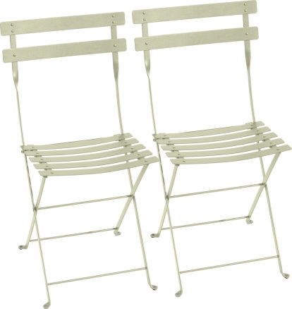Chaise pliante Bistro - lot de 2, Tilleul