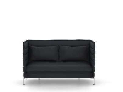 Alcove Sofa, 2 places (H94 x L164 x P84 cm), Credo, Noir/anthracite