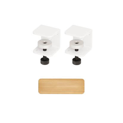 Etagère murale Tiptoe chêne massif, Étagère murale 60 cm, Blanc nuage