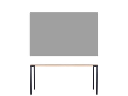 Table Seiltänzer, 75 x 160 x 90 cm, Linoleum foncé, Noir