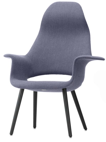 Organic Highback, Bleu foncé / ivoire