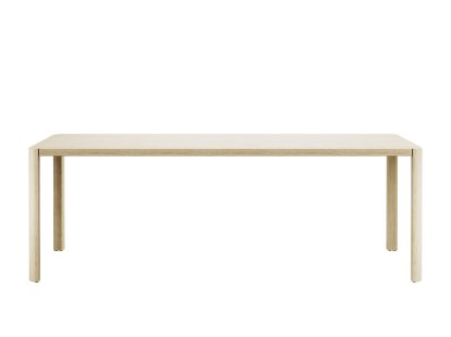 Table 1140, L 220 x L 100 cm, Chêne éclairci, Aluminium gris noir