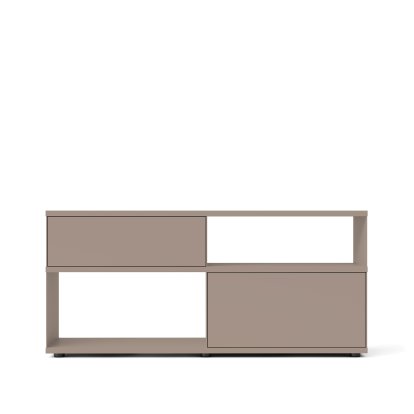 Flow Q Sideboard, 160 cm, 73,9 cm (1 tiroir et 1 porte abattante), Rosewood