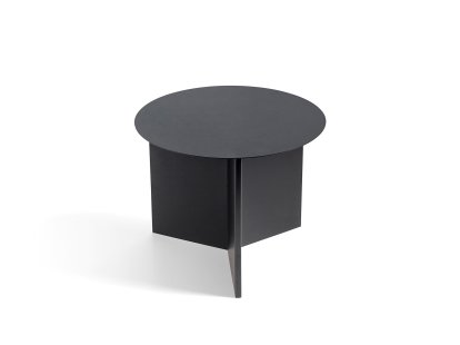 Table Slit, Acier, H 35,5 x Ø 45 cm, Revêtement en poudre noire