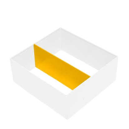 Panneau de séparation USM pour boîtes métalliques, 50 cm, Jaune or RAL 1004