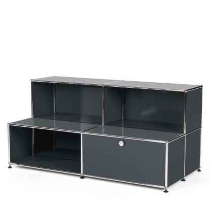 Buffet USM Haller pour enfants M avec marches, Anthracite RAL 7016