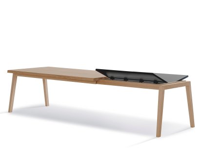 Table SH900 Extend, Chêne laqué blanc