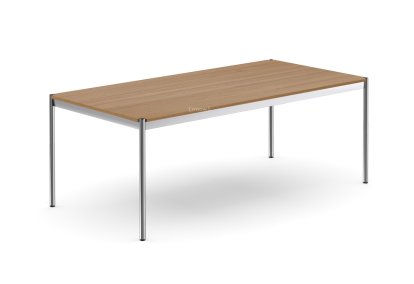 Table USM Haller, 200 x 100 cm, Bois, Chêne huilé marron