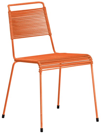 Chaise TT54, Orangé rouge clair