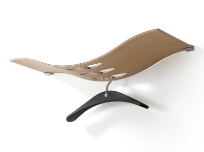 Étagère à chapeaux, Cerisier laqué clair