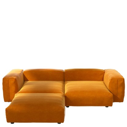 Vetsak Sofa Set 3, Suave - Orange, Sans coussin