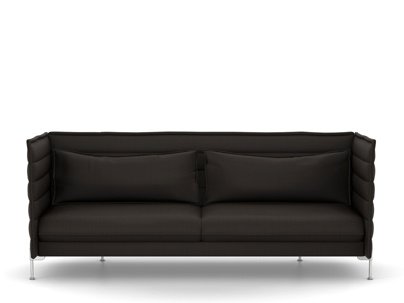 Alcove Sofa, 3 places (H94 x L237 x P84 cm), Credo, Chocolat/noir
