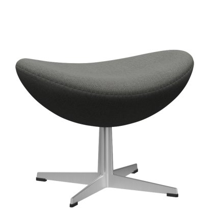Repose-pied l'Oeuf, Re-wool, 158 - Taupe/naturel, Aluminium satiné et poli