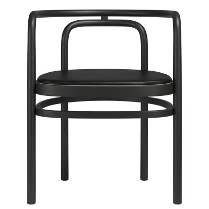 Chaise PK15, Frêne noir, Avec coussin d'assise