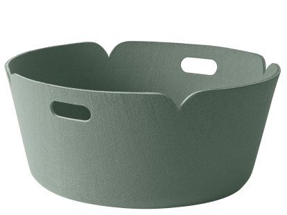 Panier Restore rond, Vert mousse