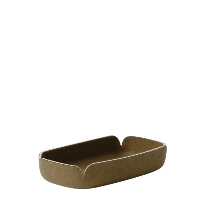 Panier/plateau Restore, L 28 cm x L 15,5 cm, Brun vert