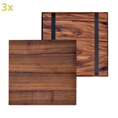 Plateau en bois pour étagères USM Haller, taille XL, 50 cm x 50 cm, Noyer américain
