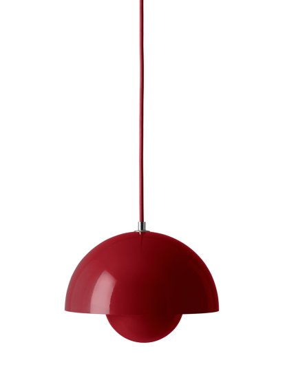 Suspension Flowerpot VP1, Rouge vermillon