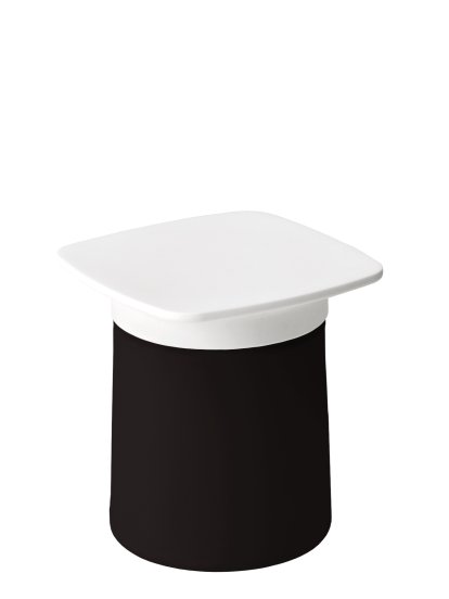 Table d'appoint Degree, Blanc, Noir