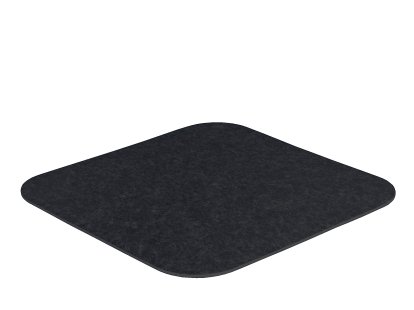 Tapis en feutre pour Componibili, 1, Carré (coins ronds), 36 x 36 cm, 012 mélange anthracite