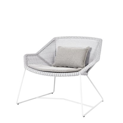 Fauteuil Breeze Lowback, Gris blanc, Focus - Gris clair