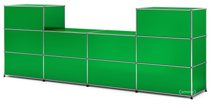 Comptoir d’accueil USM Haller version 3, Vert USM, 50 cm