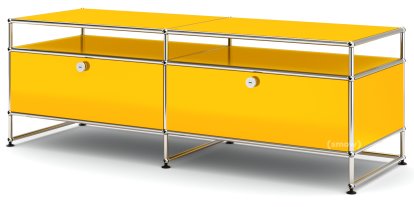 Meuble TV L USM Haller, Jaune or RAL 1004