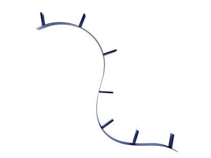 Étagère Bookworm, 7, Opalin, Bleu cobalt