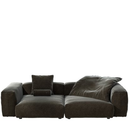 Vetsak Sofa Set 2, L, Suave - Anthracite, Avec coussin