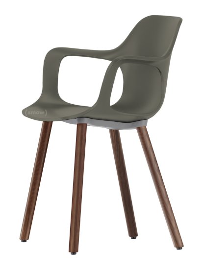 Chaise HAL Armchair Wood, Basalte, Chêne massif foncé avec vernis de protection