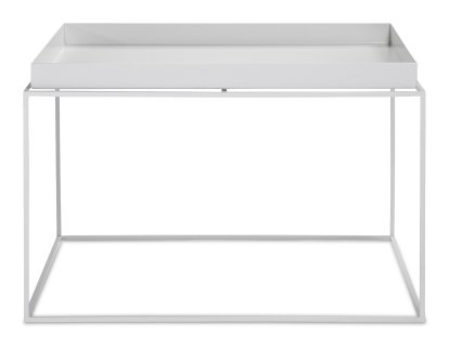 Table avec plateau Tray , H 35/39 x L 60 x P 60 cm, Blanc