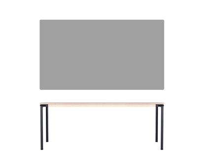 Table Seiltänzer, 75 x 190 x 90 cm, Linoleum foncé, Noir