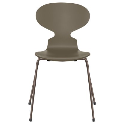Chaise Fourmi (Ant), Laqué, Vert olive, Brown bronze