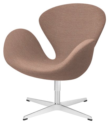 Fauteuil Swan (cygne), Hauteur spéciale 48 cm, Christianshavn, Christianshavn 1132 - Beige/Orange