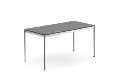 Table USM Haller, 150 x 75 cm, Stratifié, Gris moyen
