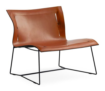 Fauteuil Cuoio, Cuir Saddle sherry