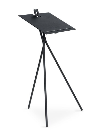 Table Notos, Frêne teinté noir/Noir RAL9006