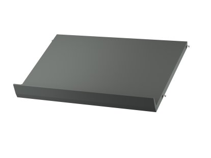 String System présentoir à revues bois massif , 58 x 30 cm, Laqué gris foncé