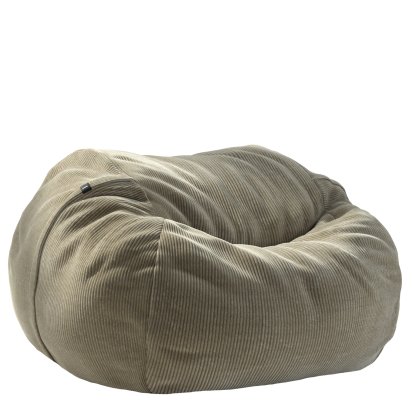 Beanbag Vetsak, L (H 90 x Ø 140 cm), Cord velours - Kaki