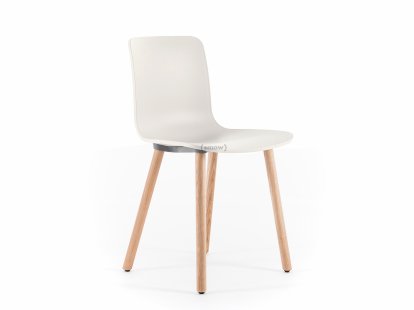 Chaise HAL RE Wood, Coton blanc RE, Chêne naturel, vernis de protection